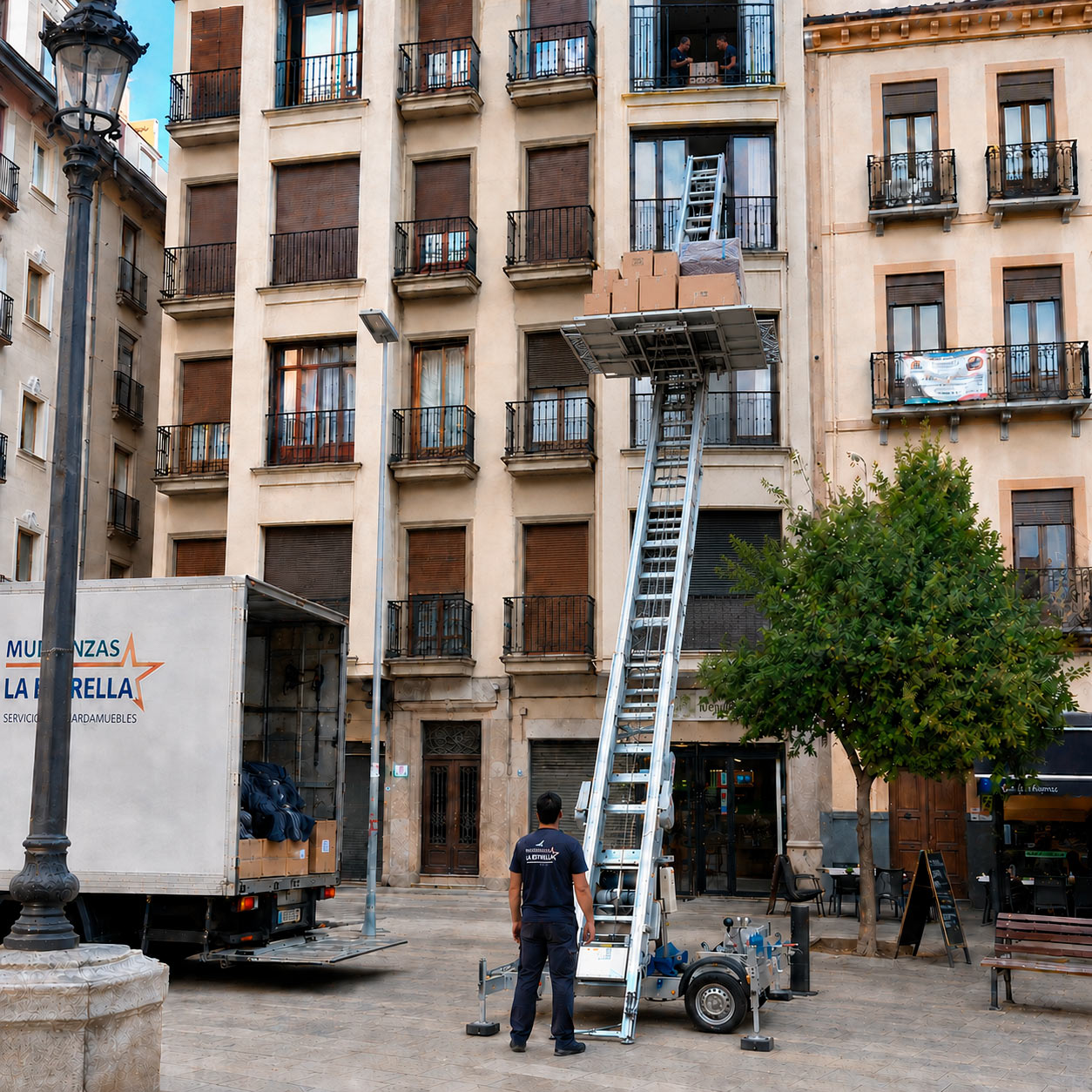 Elevador para mudanzas Servicio para mudanzas en altura