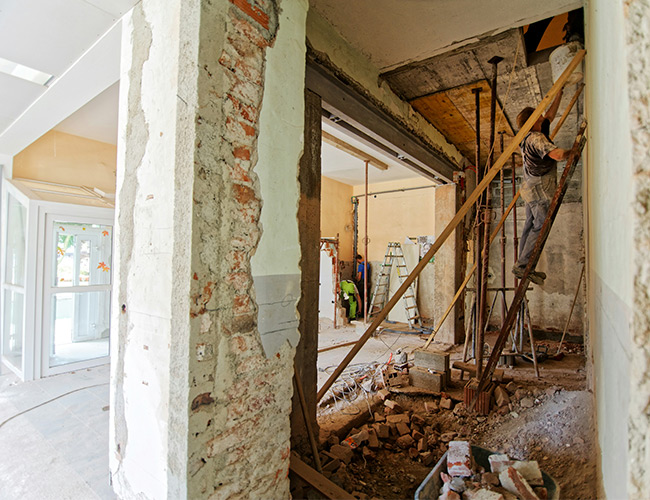Elevación material de obra servicio obras y reformas